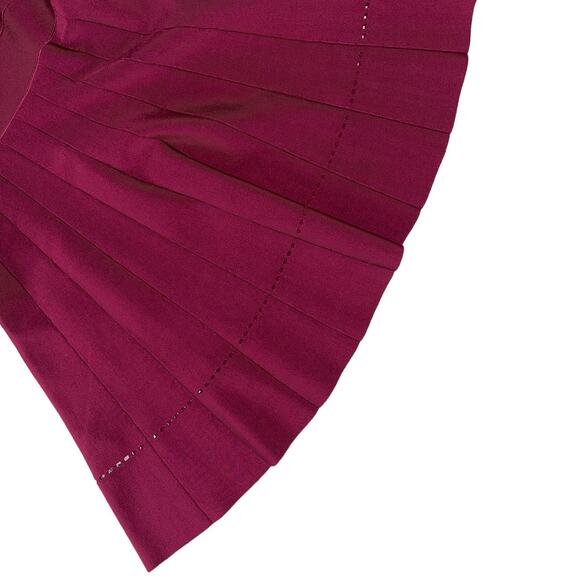 NEW NWT Herve Leger Fit and Flare Maroon Mini Dress Size Large - Picture 8 of 15